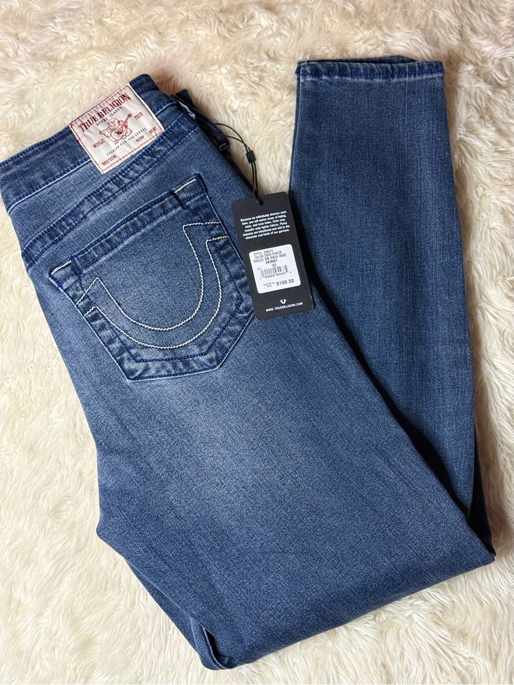 True Religion Halle High Rise Super Skinny Jeans – Size 32